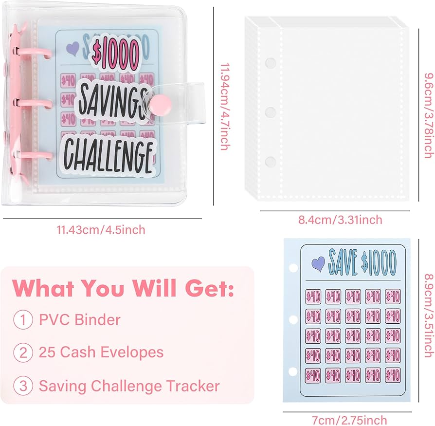 Mini Livret d'économie de 25 Enveloppes